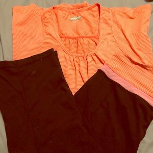 Xl Kirkland brand tank and Capri Workout Outfit
